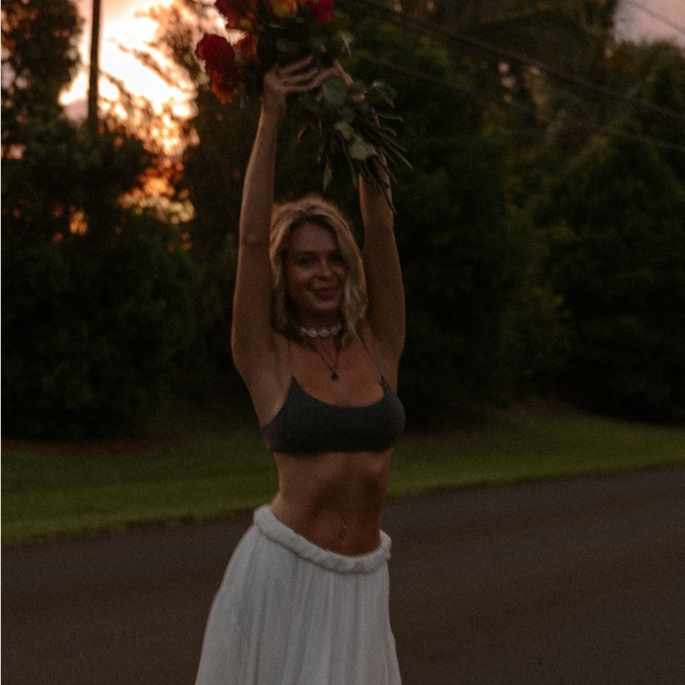 joah brown ribbed bralette